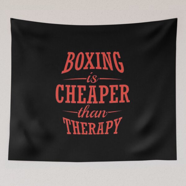 Item preview, Boxing It's Cheaper Than Therapy Boxing Lover designed and sold by StoreRahhal.