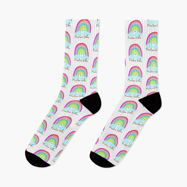 Item preview, Positive vibes | be positive | colorful rainbow designed and sold by Vicsdesignsart.