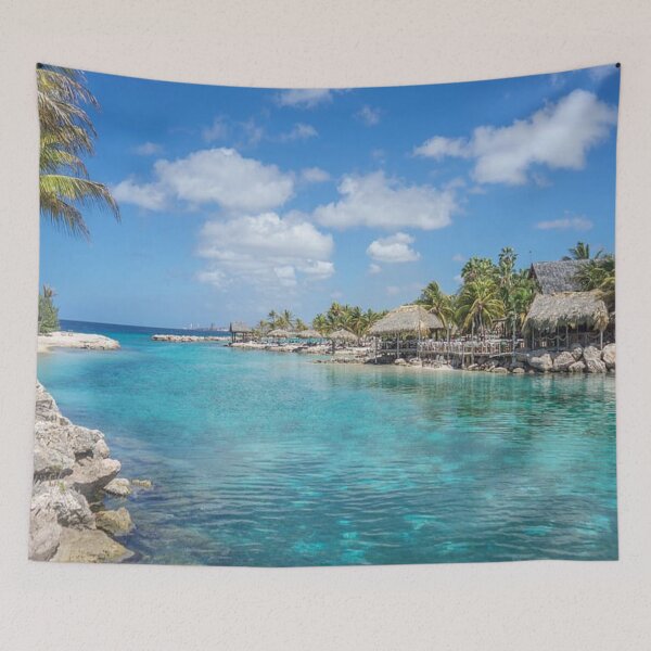 Item preview, Lagoon Curacao Island Blue Beach designed and sold by MrCsStores.