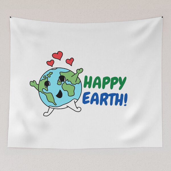 Item preview, Happy Earth by NylexArts designed and sold by ProgScriptArt.