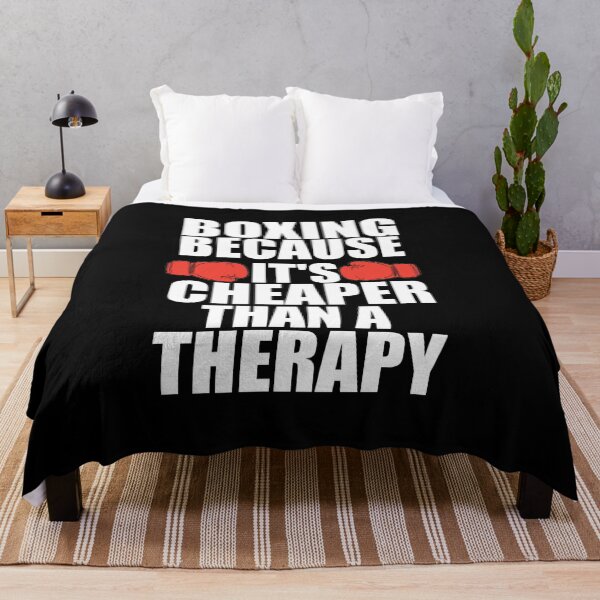 Item preview, Boxing It's Cheaper Than Therapy Boxing Lover designed and sold by StoreRahhal.