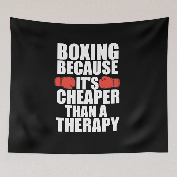 Item preview, Boxing It's Cheaper Than Therapy Boxing Lover designed and sold by StoreRahhal.