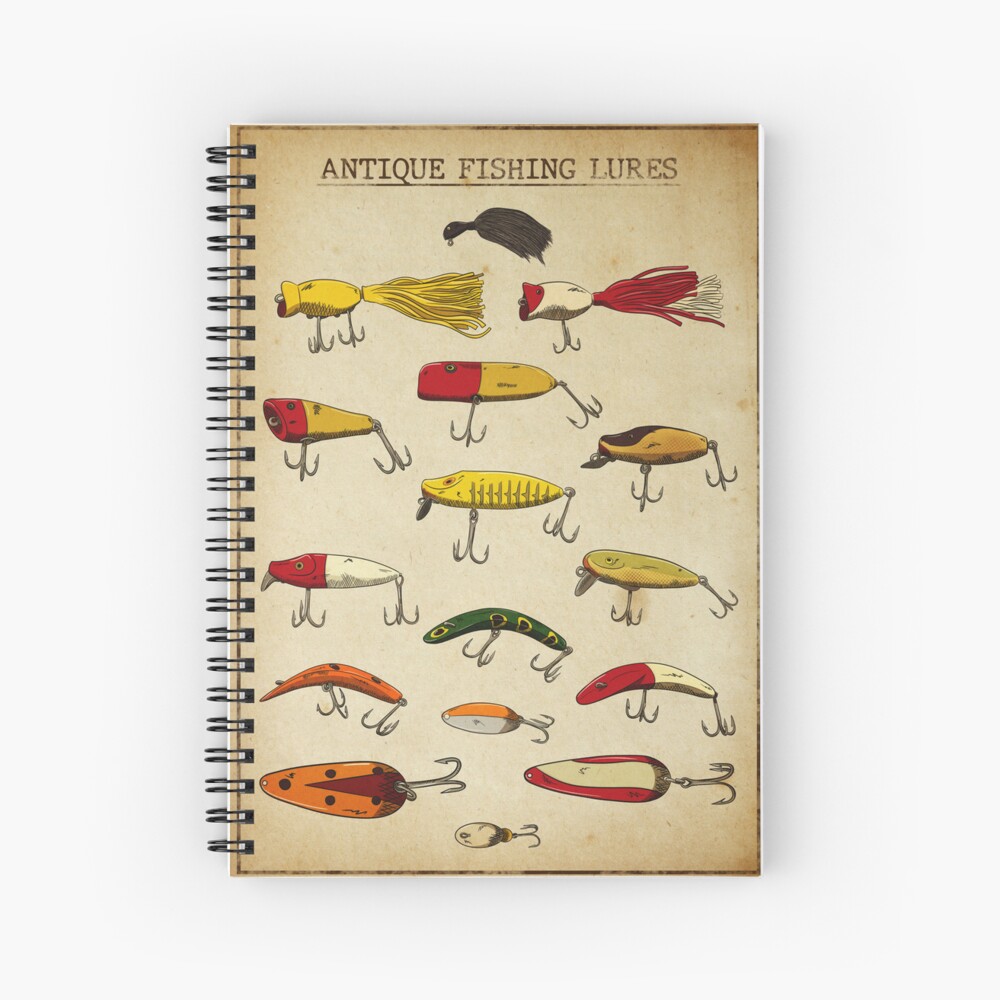 Vintage Fishing Lure Illustration Greeting Card for Sale by