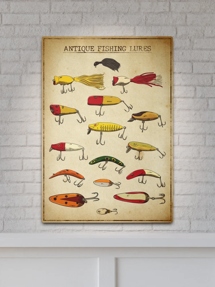 Vintage Fishing Lure Illustration Vector Graphic by Raw Materials