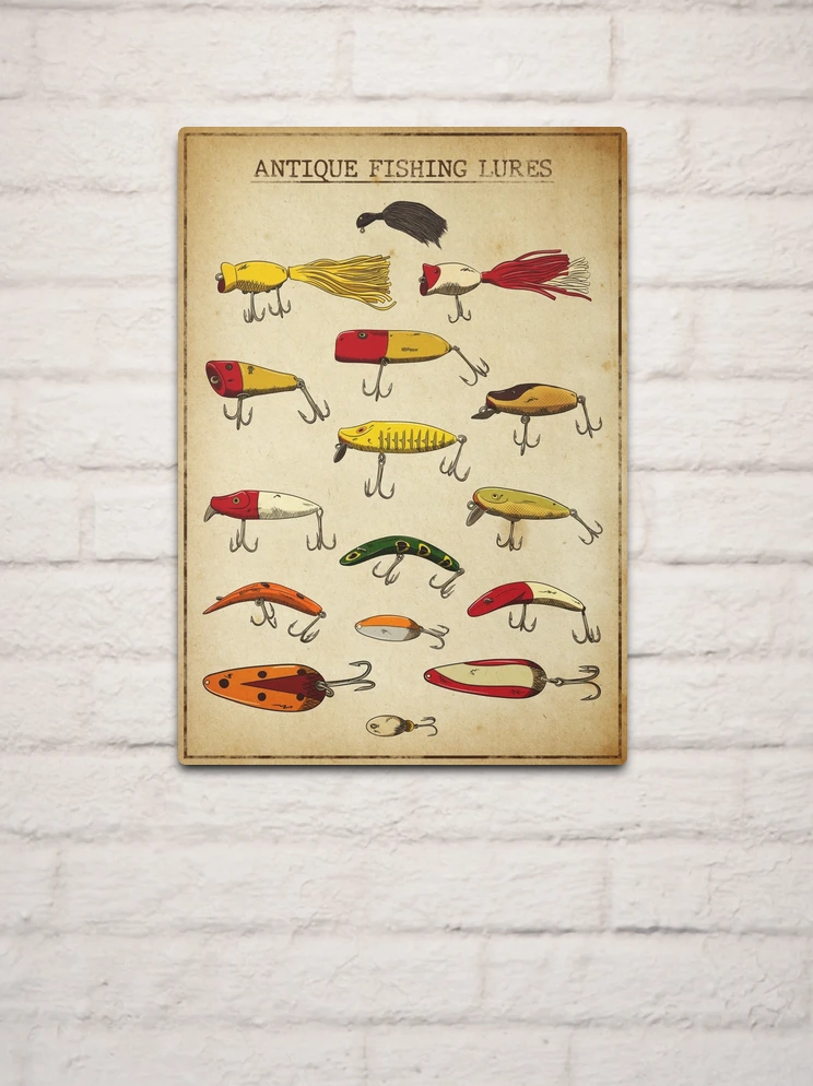 Lure Fishing Calendar 2024' Poster, picture, metal print, paint by