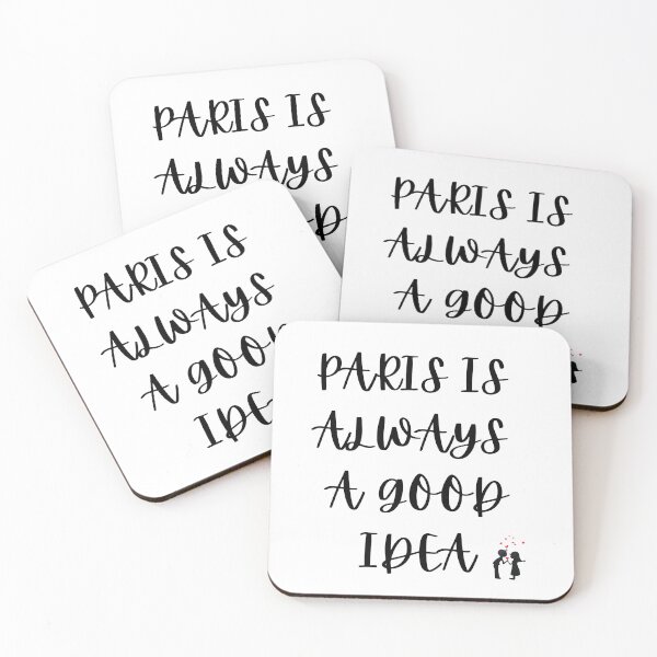 Artikelvorschau, "Paris ist immer eine gute Idee" Textkunst-Klassiker-T-Shirt entworfen und verkauft von Merry Moon Store.