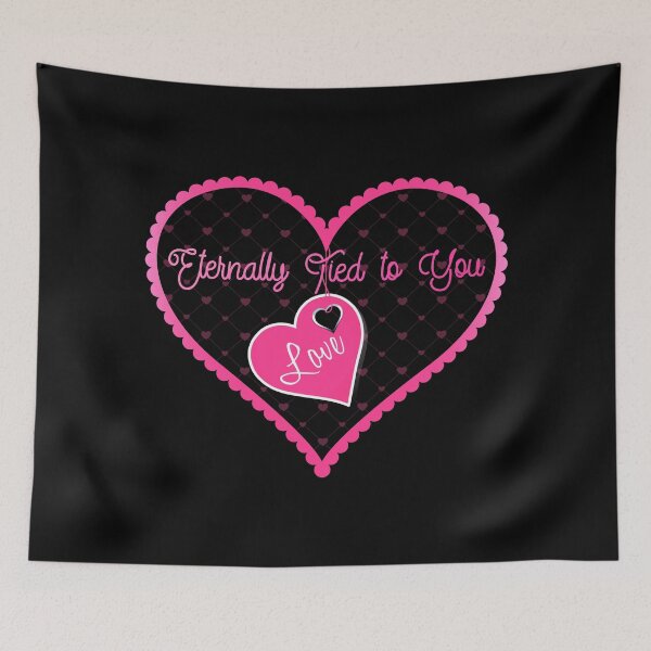 Item preview, Eternally Tied to You (Hot Pink on Black) designed and sold by PawsitiveMum.