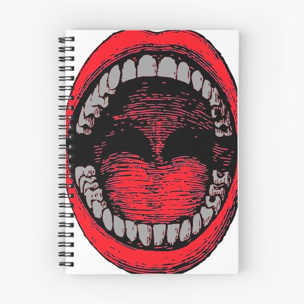 Item preview, Open mouth, red lips, teeth, throat, tongue, smile, yell, sing, mouth wide open, open wide,  designed and sold by Nostrathomas66.