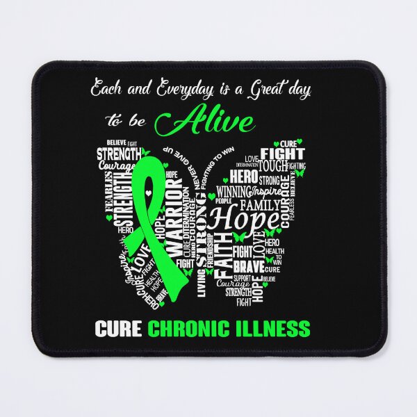 Item preview, Butterfly Ribbon Cure Chronic Illness Awareness designed and sold by Tadmab.