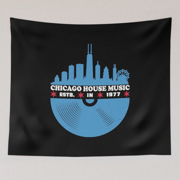 Item preview, Chicago House Music Vinyl Skyline DJ EDM Rave designed and sold by Bryanma1900.