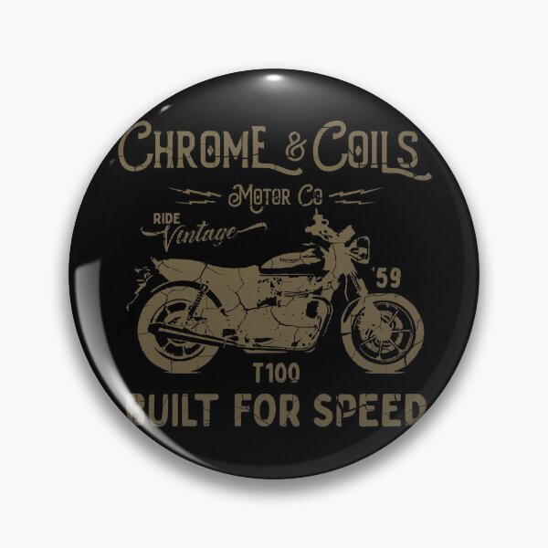 Item preview, Chrome and Coils Vintage Motorbike Motor Co - Built for Speed designed and sold by Chrome and Coils.