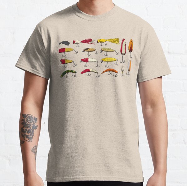 Vintage Fishing Tackle T-Shirts for Sale
