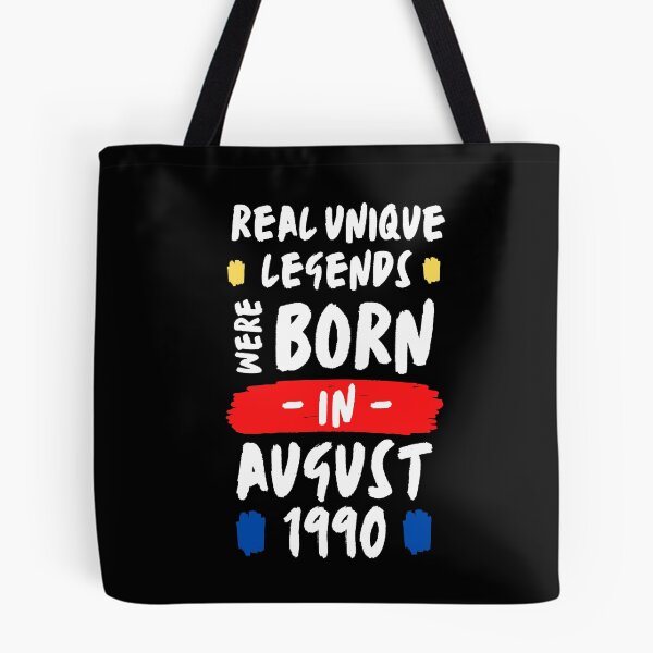 Item preview, legendary were born in august | real unique legends were born |  | unique born in 1990 | b-day 1990 designed and sold by wear4gamers.