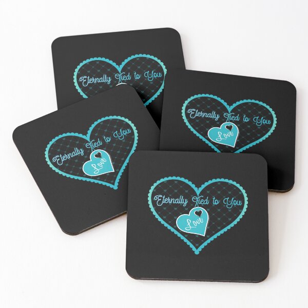 Item preview, Eternally Tied to You (Aqua on Black) designed and sold by PawsitiveMum.