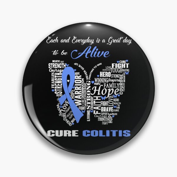 Item preview, Butterfly Ribbon Cure Colitis Awareness designed and sold by Tadmab.