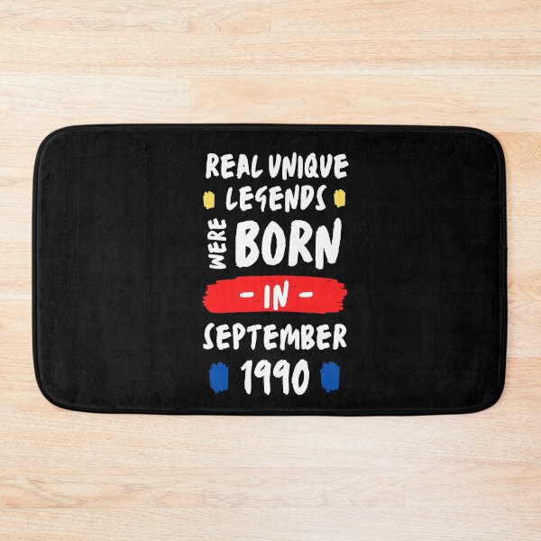 Item preview, legendary were born in september | real unique legends were born |  | unique born in 1990 | b-day 1990 designed and sold by wear4gamers.