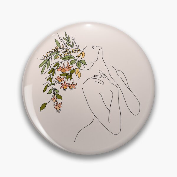 Item preview, Woman Flower Head Line Art designed and sold by PigGame.