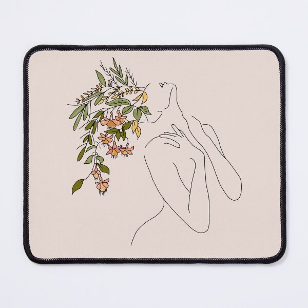 Item preview, Woman Flower Head Line Art designed and sold by PigGame.