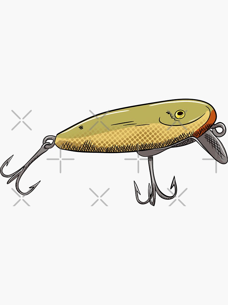 Classic Minnow Fishing Lure | Sticker
