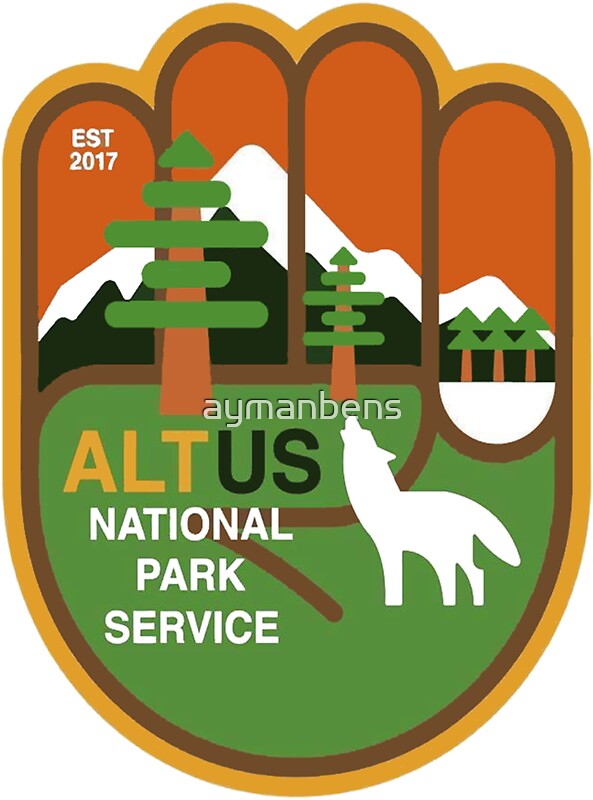 Alt National Park Service Stickers Redbubble
