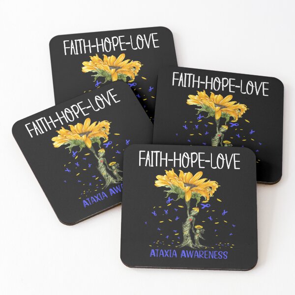 Item preview, Ataxia Awareness - Sunflower Faith Hope Love designed and sold by Hilten.