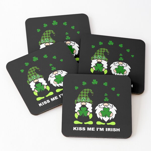 Item preview, Kiss Me I'm Irish Gnomes Gnome St Patrick's Day designed and sold by Spaceshipsells.