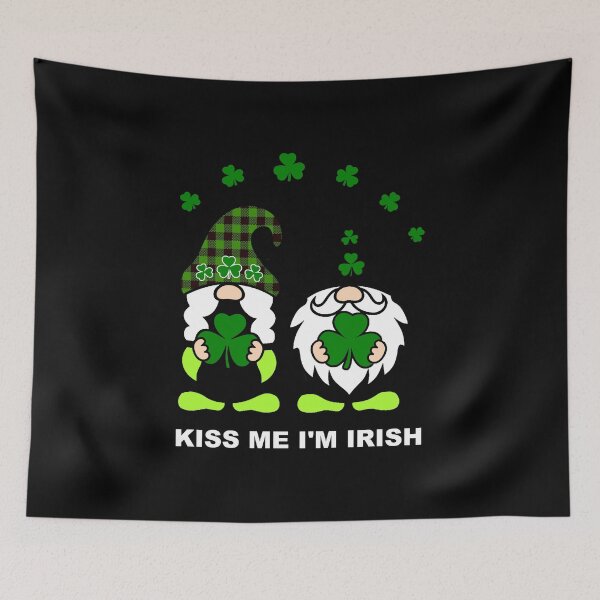 Item preview, Kiss Me I'm Irish Gnomes Gnome St Patrick's Day designed and sold by Spaceshipsells.