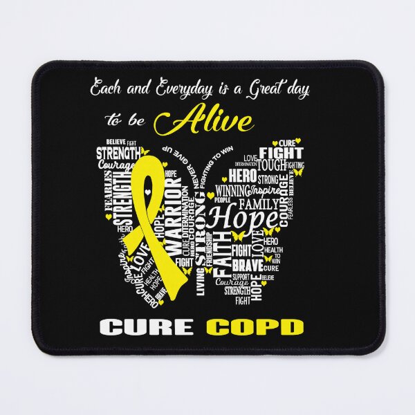 Item preview, Butterfly Ribbon Cure COPD Awareness designed and sold by Tadmab.