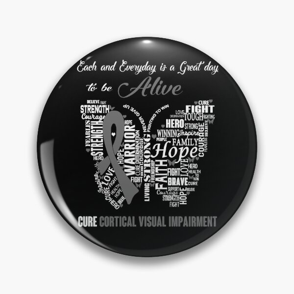 Item preview, Butterfly Ribbon Cure Cortical Visual Impairment Awareness designed and sold by Tadmab.