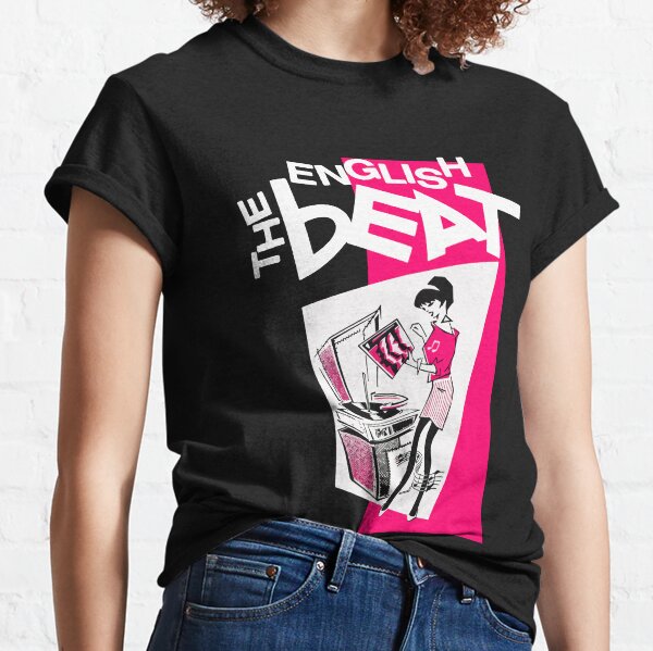 Women 80s Party Musical Beat Print T Shirt Girls Short Sleeve Top Cotton 7846 