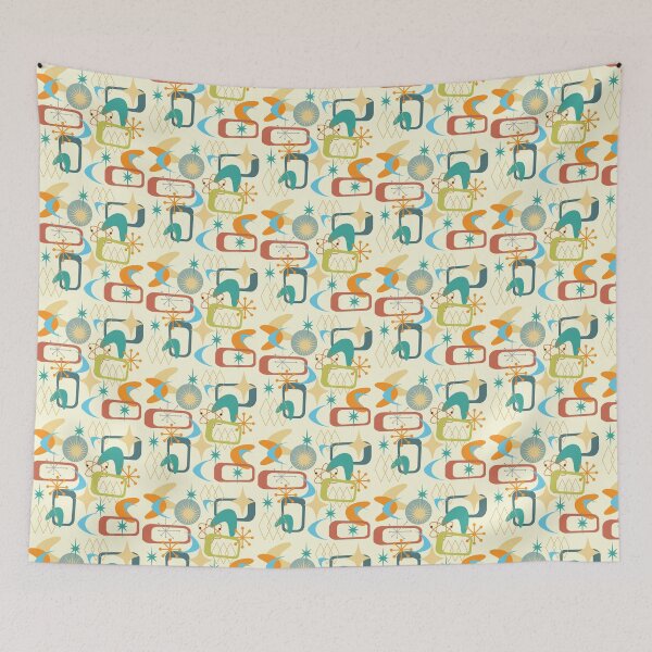 Item preview, The Atomic Age - Mid Century Modern - MCM -Vintage Shape Pattern  designed and sold by CattlettArt.