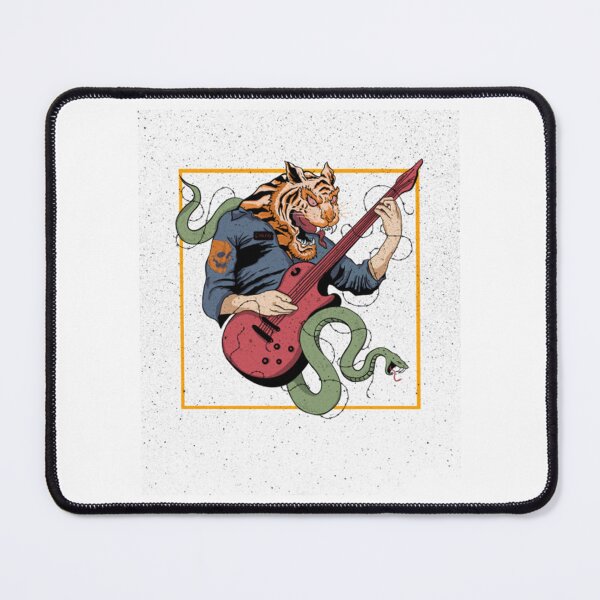 Item preview, Punk tiger snake playing an electric guitar designed and sold by SaoPaoLoMu.