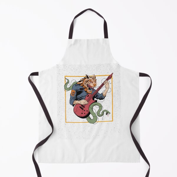 Item preview, Punk tiger snake playing an electric guitar designed and sold by SaoPaoLoMu.