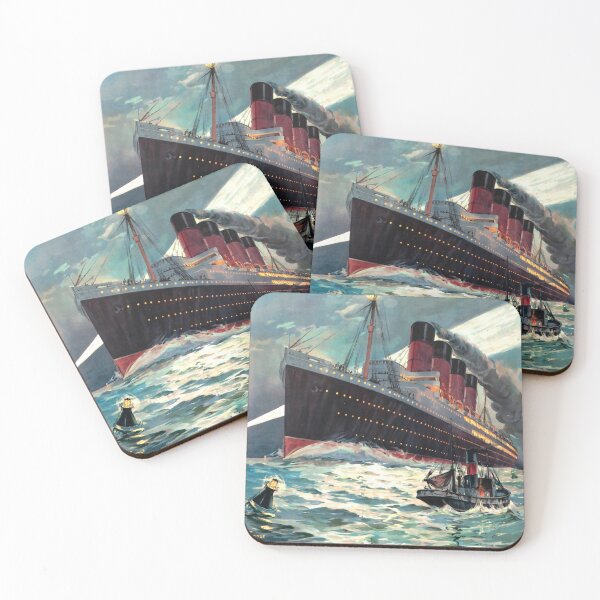 Item preview, VINTAGE OCEAN LINER TRAVEL POSTER designed and sold by Madjack Tees Kiwi SuperStore.