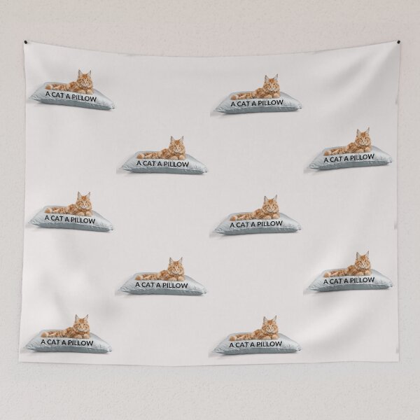 Item preview, A CAT A PILLOW designed and sold by RobbiesMusic.