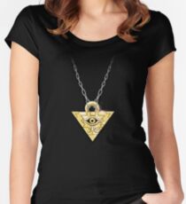 Yu-Gi-Oh! Millennium Puzzle Women's Fitted Scoop T-Shirt