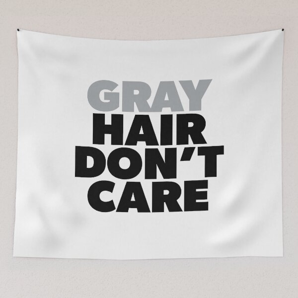 Item preview, Gray Hair Don't Care Natural Hair designed and sold by RoguePixel.
