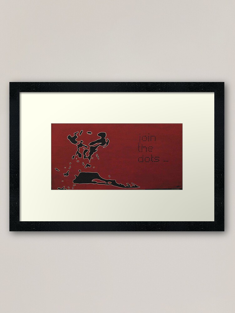 Thumbnail 1 of 7, Framed Art Print, join the dots designed and sold by hi8us.
