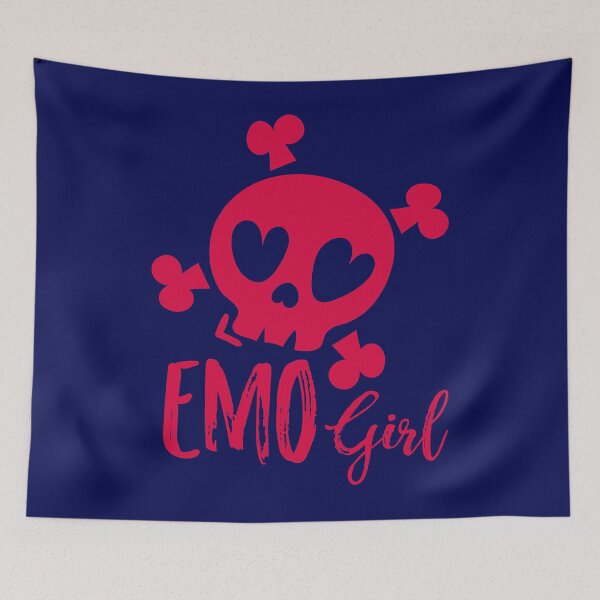 Item preview, Emo Girl Pink Skull Emo Goth Music Teens Emotional designed and sold by AdiAnves.