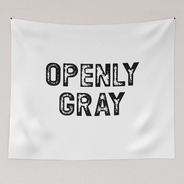 Item preview, Openly Gray Distressed Text designed and sold by RoguePixel.