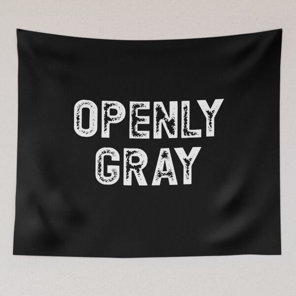 Item preview, Openly Gray White Distressed Text designed and sold by RoguePixel.