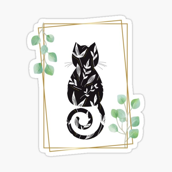 Item preview, Cute Black Cat designed and sold by peanutstudio.