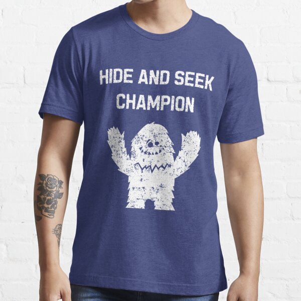 Yeti Mens Shirts, Big Foot Shirts, Hide and Seek Champion, Funny