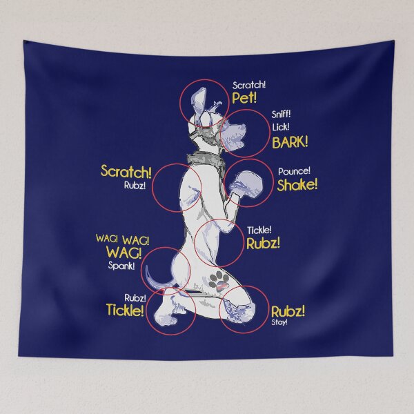 Item preview, Human Puppy Play T-Shirt - Puppy Diagram Puppy Pride designed and sold by AdiAnves.
