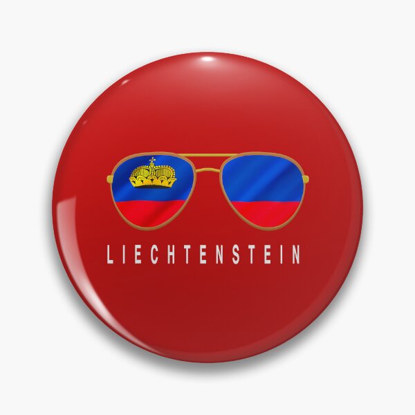 Item preview, Liechtenstein Sunglasses, Liechtenstein Flag Liechtensteine  designed and sold by AdiAnves.