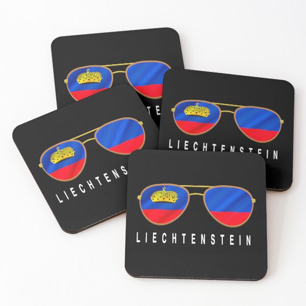 Item preview, Liechtenstein Sunglasses, Liechtenstein Flag Liechtensteine  designed and sold by AdiAnves.