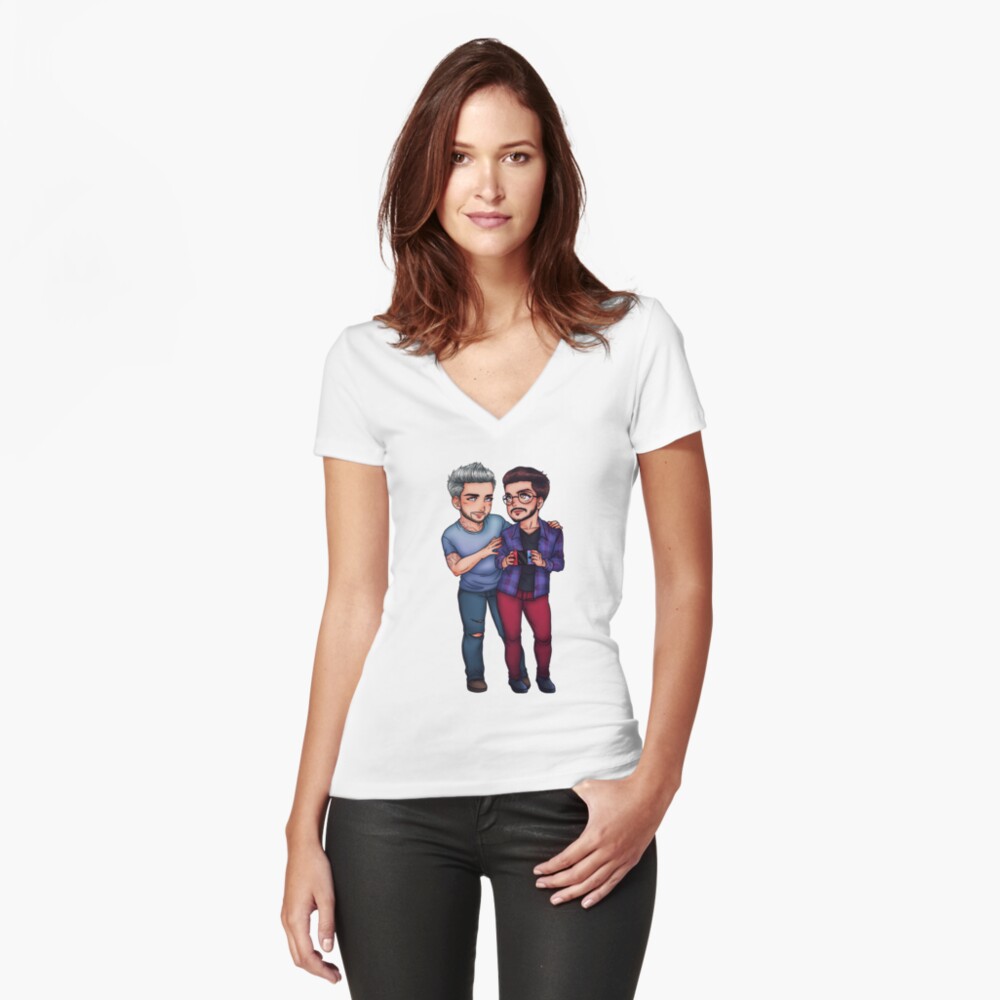 Item preview, Fitted V-Neck T-Shirt designed and sold by CarlyMarie1.