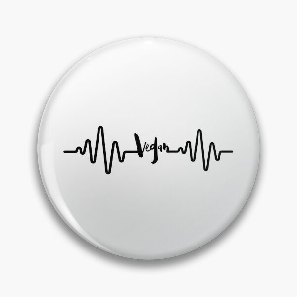 Item preview, Black Vegan Heart Beat Pulse  designed and sold by khamm123.