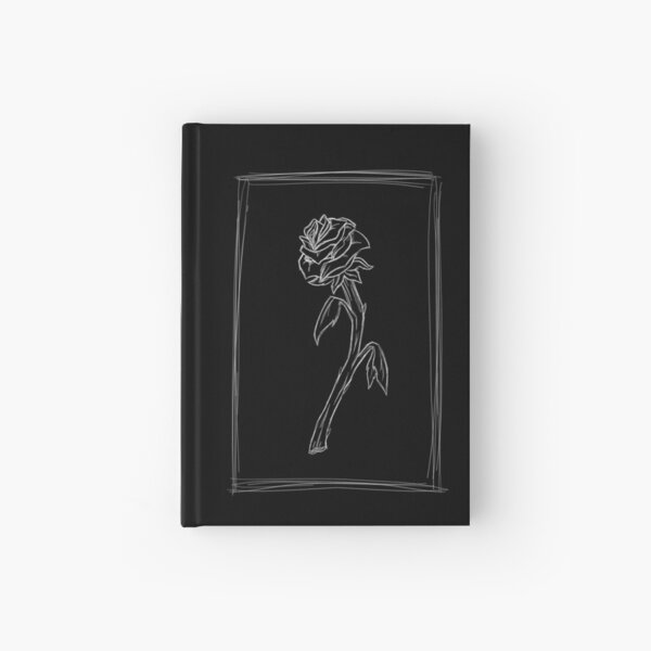 Rose Black Hardcover Journal