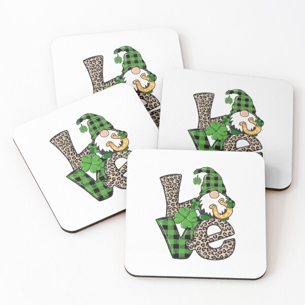 Item preview, Shamrock Gnome LOVE designed and sold by SweetThreads79.